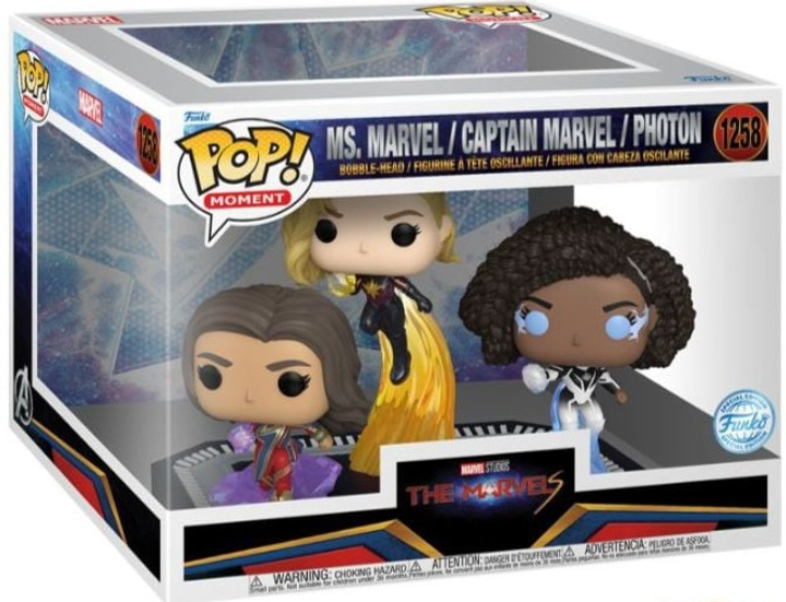 Zestaw figurek Bobble-Head Funko Pop! Moment The Marvels 1258 Ms. Marvel / Captain Marvel / Photon 68644 (889698686440) - obraz 1