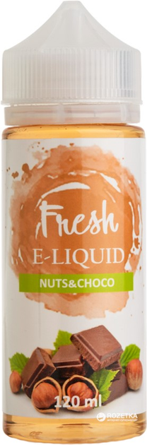 Рідина для електронних сигарет Fresh Nuts&Choco 0 мг 120 мл (Лісовий горіх + шоколад) (FR7740) - зображення 1