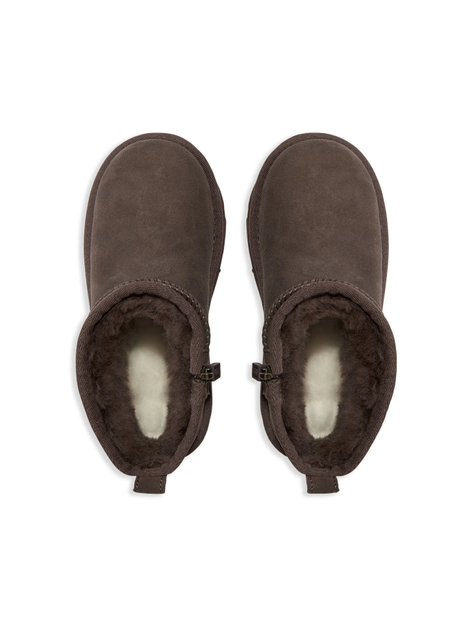 Жіночі уггі Ультра Міні Темно-Коричневі Замшеві UGG Classic Ultra Mini Chocolate Suede (41, темно коричневий) - изображение 3