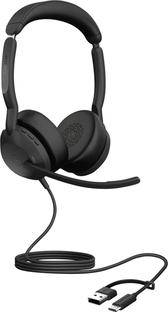 Słuchawki Jabra Evolve2 50 USB C/A MS Stereo Black (25089-999-799) - obraz 1