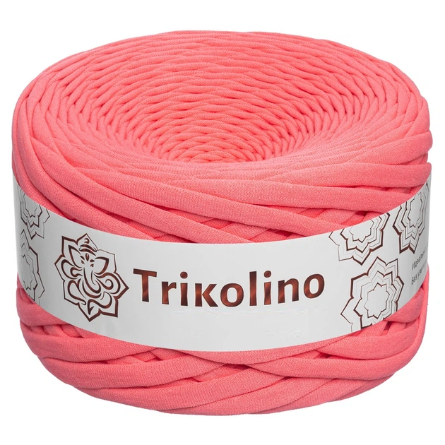 Пряжа трикотажная 7-9 мм "Trikolino" 100м. Сакура - Фото 1 Пряжа трикотажная 7-9 мм "Trikolino" 100м. Сакура - изображение 1
