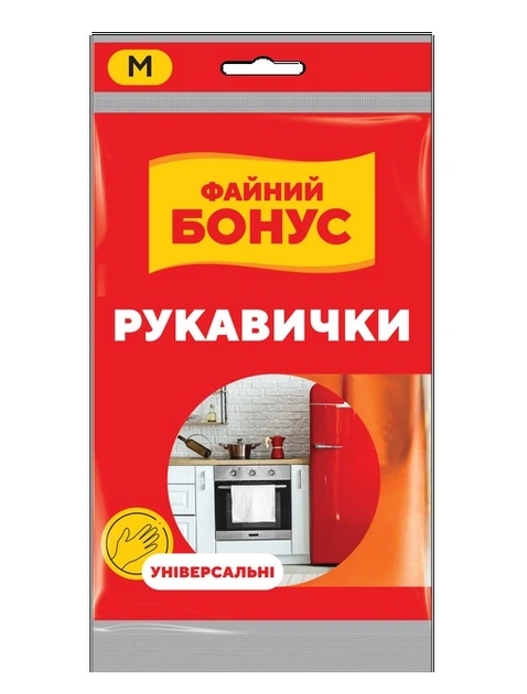 Рукавички Файний Бонус Економ універсальних M (4823071628210) - Фото 1 Рукавички Файний Бонус Економ універсальних M (4823071628210) - изображение 1