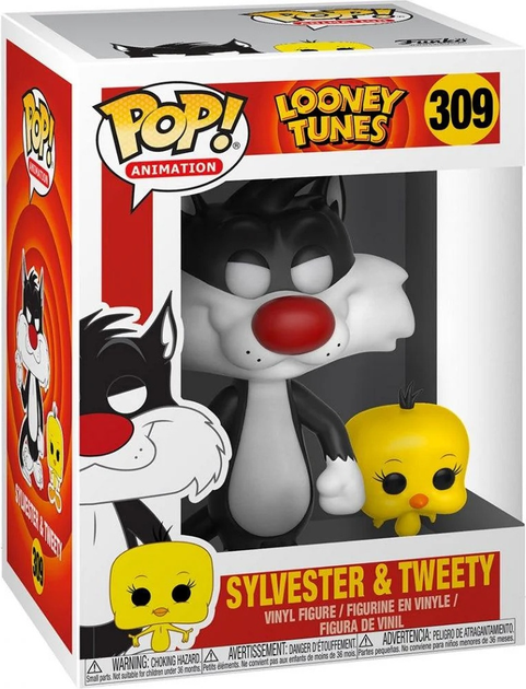 Zestaw figurek Funko Pop! Looney Tunes Sylvester & Tweety 2 szt (889698219754) - obraz 1