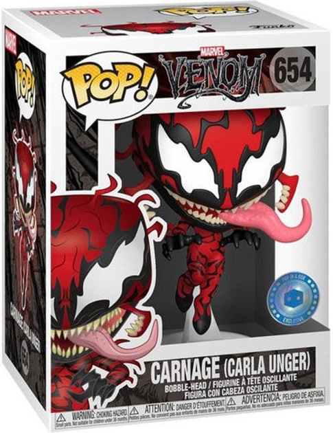 Фігурка Funko Pop! Marvel Comics Carla Unger Carnage Exclusive 9 см (889698488914) - зображення 1