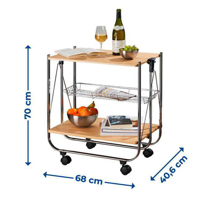 Барний столик Wenko Deluxe Dinett на колесиках 40.5 x 68 см (4008838099896) - зображення 3