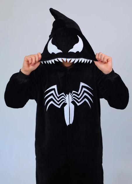 Мужские кигуруми Venom взрослая и подростковая на молнии