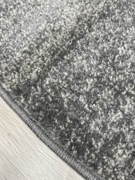 Ковер с невысоким ворсом Espresso 1.5х2.3 м. Овал Gray 02239A - изображение 11