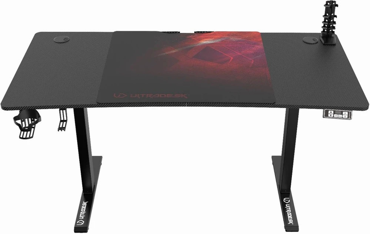 Biurko gamingowe ULTRADESK Level V2 Red (UDESK-LVA-RD) - obraz 1