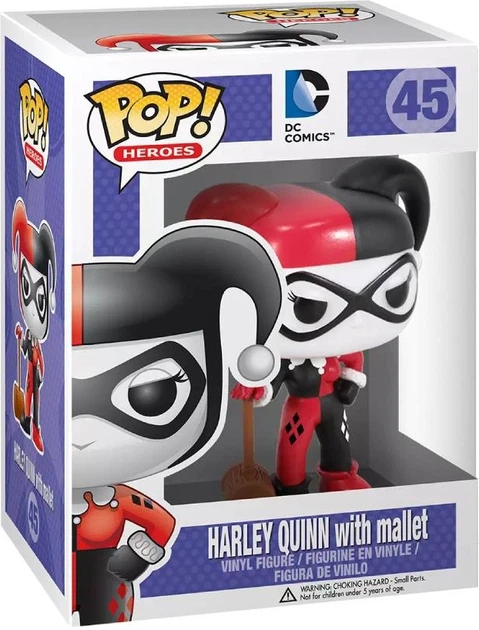Figurka Funko POP Heroes DC Comics 45 Harley Quinn with mallet 9 cm (0849803036386) - Zdjęcie 1 Figurka Funko POP Heroes DC Comics 45 Harley Quinn with mallet 9 cm (0849803036386) - obraz 1