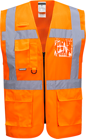 Жилет сетчатый Portwest Madrid Executive C496 XXL Оранжевый - изображение 13