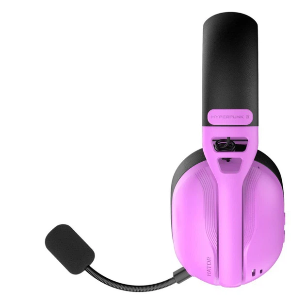Игровые наушники беспроводные с микрофоном HATOR ESH-19 Wireless HYPERPUNK 3 SyncHUB Hi-Res Violet - Фото 5 Игровые наушники беспроводные с микрофоном HATOR ESH-19 Wireless HYPERPUNK 3 SyncHUB Hi-Res Violet - изображение 5