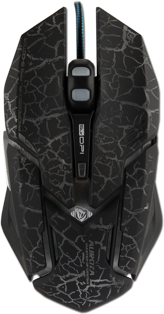 Mysz E-Blue Auroza Gaming e-Box USB Black (EMS639BKCA-IU) - obraz 1