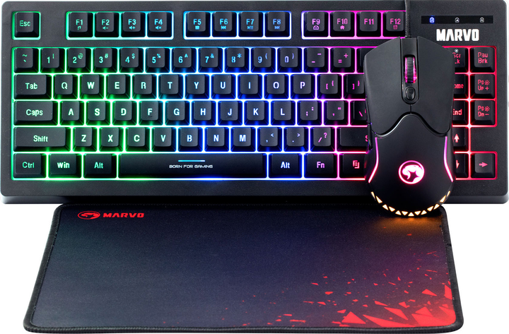 Zestaw przewodowy Marvo CM310 Black (CM310 US) - obraz 1