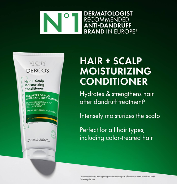 Odżywka Vichy Dercos Moisturizing Anti-Dandruff do wszystkich rodzajów włosów 200 ml (3337875921107) - obraz 3
