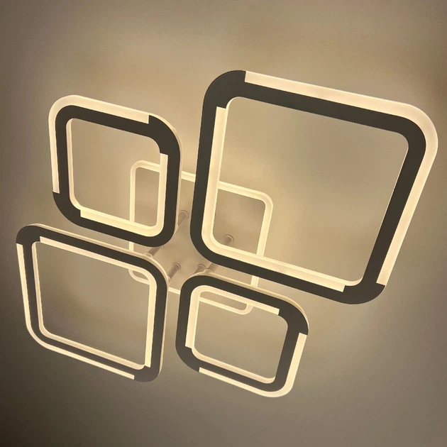 Люстра LED потолочная LUMINARIA SELENA 75W 5S 660x470 WHITE 220V IP20 (светильник светодиодный с пультом) - изображение 7