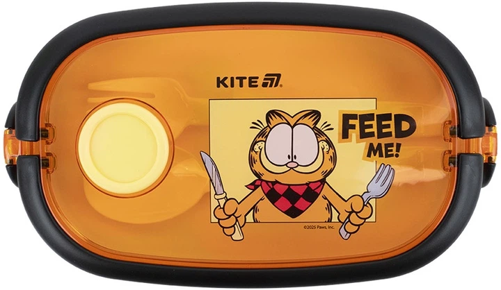 Ланчбокс Kite Garfield 900 мл Оранжевый (GF25-1180) - Фото 5 Ланчбокс Kite Garfield 900 мл Оранжевый (GF25-1180) - изображение 5