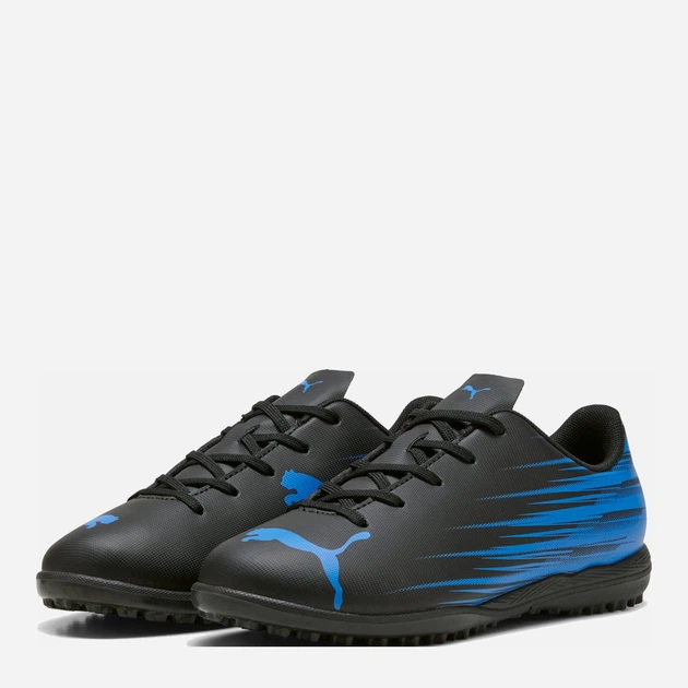 Дитячі футбольні бутси-сороконіжки для хлопчика Puma Attacanto II Tt Jr 10849703 32.5 Чорний/Синій (4069156633308) - Фото 2 Дитячі футбольні бутси-сороконіжки для хлопчика Puma Attacanto II Tt Jr 10849703 32.5 Чорний/Синій (4069156633308) - зображення 2