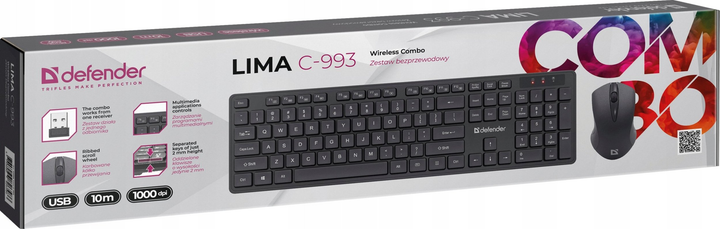 Комплект бездротовий Defender Lima C-993 Black (4745090826586) - зображення 4