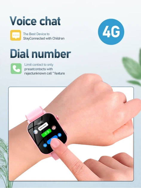 Смарт часы-телефон детские Wonlex KT36 Original с видеозвонком WI-FI GPS SIM-карта Blue (18346) - изображение 6