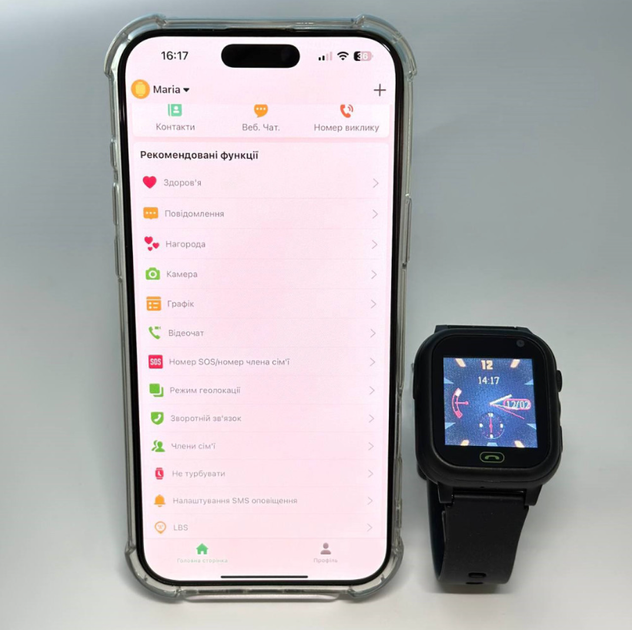 Смарт часы-телефон детские C005 с камерой GPS SIM-карта Pink (18331) - изображение 4