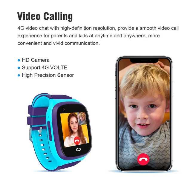 Смарт часы-телефон детские LT31E с камерой WI-FI GPS SIM-карта Blue (18322) - изображение 7