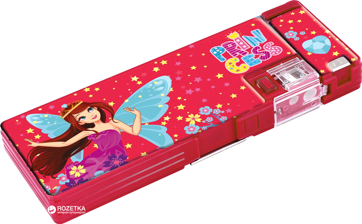 Пенал Cool For School Princess 2 отделения с точилкой Красный (CF85962) - изображение 1