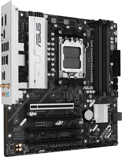 Płyta główna Asus B850M MAX GAMING WIFI (sAM5, AMD B850, PCI-Ex16) (4711636062343) - obraz 2