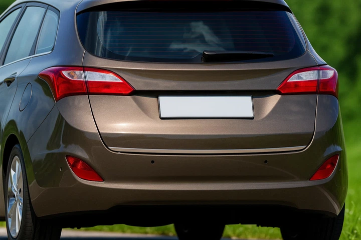 Накладка на багажник (SW, нерж сталь) для Hyundai I-30 2012-2017 гг - изображение 2