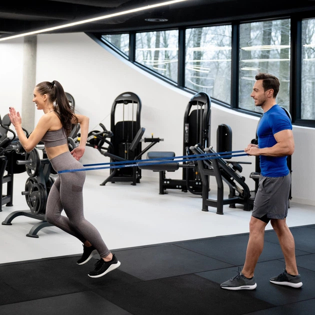 Резинка для фитнеса Gymtek 12-28кг синяя - Фото 7 Резинка для фитнеса Gymtek 12-28кг синяя - изображение 7