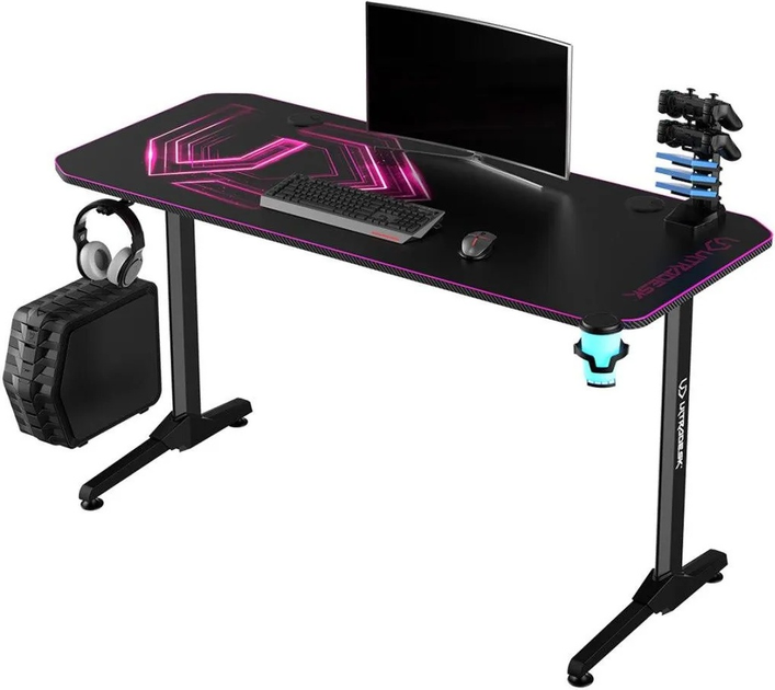 Ігровий стіл ULTRADESK Level V2 Pink (UDESK-FG-PN) - зображення 1