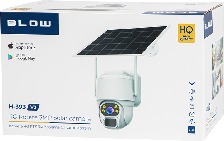 IP-камера Blow H-393 4G PTZ 4+4 мм 3 МП V2 сонячна з акумулятором (5900804148999) - зображення 8