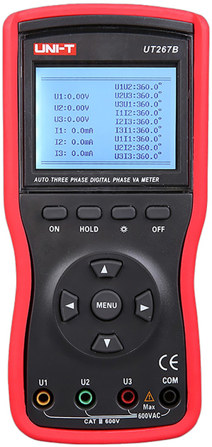 Trójfazowy miernik parametrów elektrycznych UNI-T UT267B (5901890096218) - obraz 1