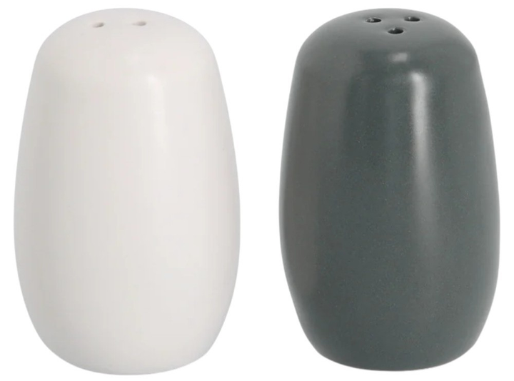 Solniczka i pieprzniczka Zeller Black&White ceramiczne (4003368193922) - obraz 1