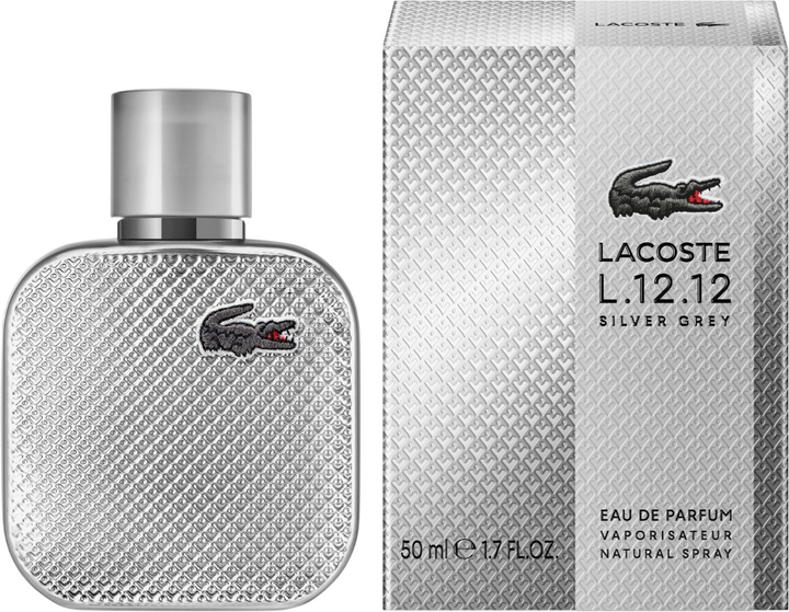 Парфумована вода для чоловіків Lacoste L.12.12 Silver Grey 50 мл (3386460165891) - зображення 2