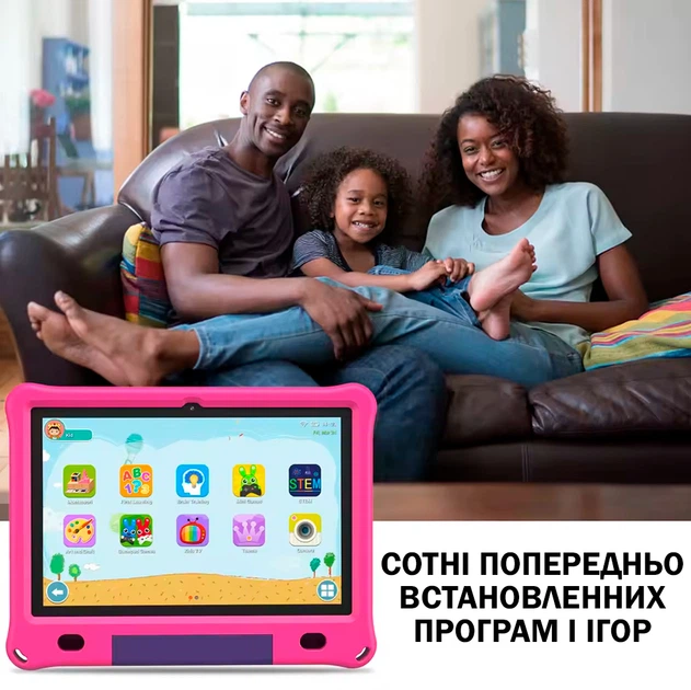 Планшет дитячий PRITOM M10 Android 12 /10.1" 8MP/64 Гб/ 6000 мАч з захисним чохлом в комплекті Рожевий - Фото 6 Планшет дитячий PRITOM M10 Android 12 /10.1" 8MP/64 Гб/ 6000 мАч з захисним чохлом в комплекті Рожевий - зображення 6