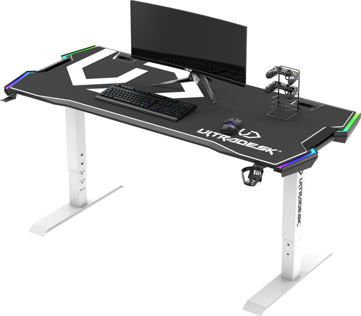 Ігровий стіл ULTRADESK Force Snow White (UDESK-FO-WW) - зображення 4