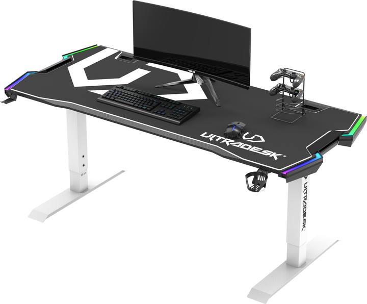 Ігровий стіл ULTRADESK Force Snow White (UDESK-FO-WW) - зображення 6