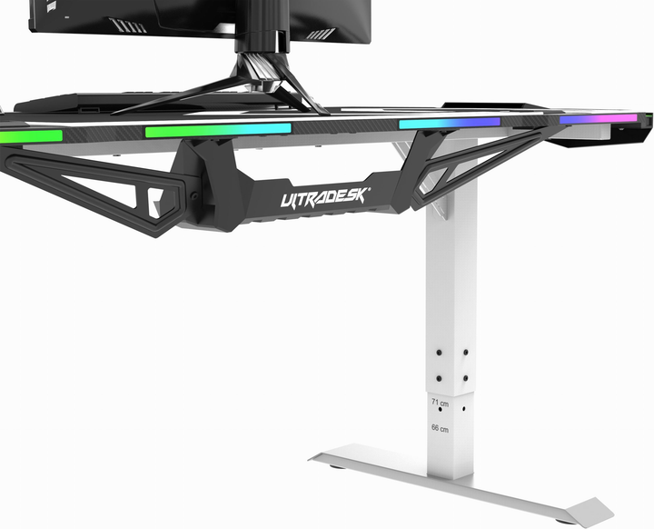 Ігровий стіл ULTRADESK Force Snow White (UDESK-FO-WW) - зображення 9