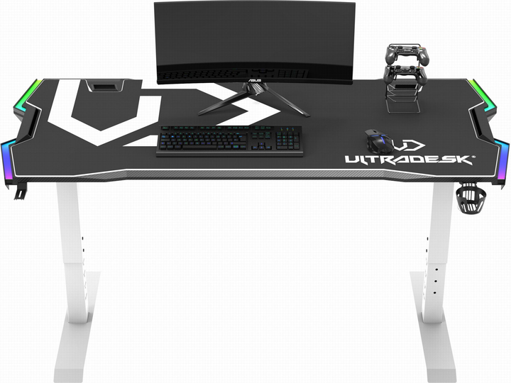 Ігровий стіл ULTRADESK Force Snow White (UDESK-FO-WW) - зображення 16