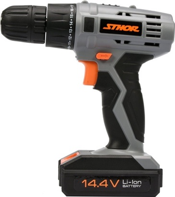Wiertarko-wkrętarka akumulatorowa STHOR 14.4 V 17 Nm 1.3 Ah (78982_sth) - obraz 2