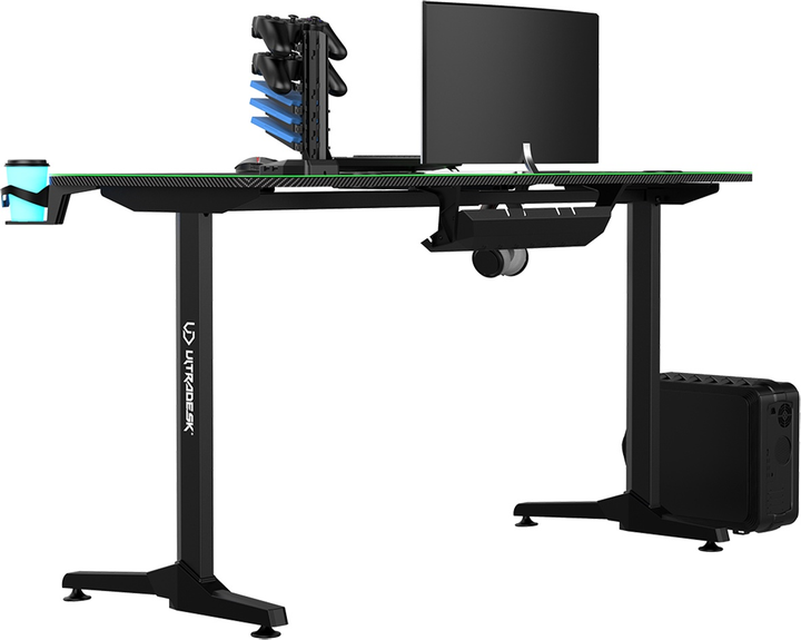 Ігровий стіл ULTRADESK Frag V3 Green (UDESK-FG-GR) - зображення 4