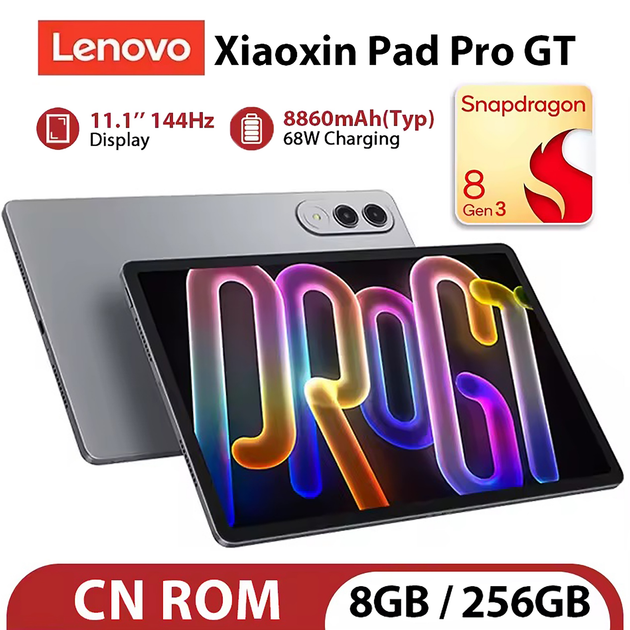 Планшет Lenovo XiaoXin Pad Pro GT 8/256Gb Grey – фото