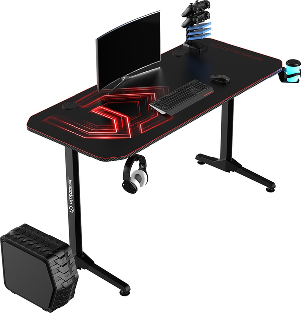 Ігровий стіл ULTRADESK Frag V3 Red (UDESK-FG-RD) - зображення 2