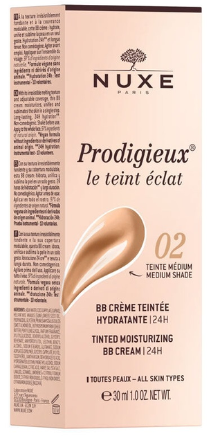 BB-крем Nuxe Prodigieux Teint Eclat 02 Medium 30 мл (3264680029837) - зображення 2