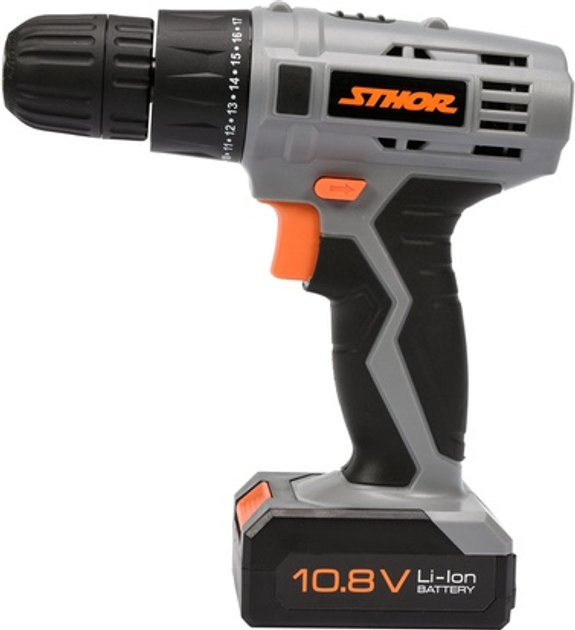 Wiertarko-wkrętarka akumulatorowa STHOR 10.8 V 15 Nm 1.3 Ah (78981_sth) - obraz 2