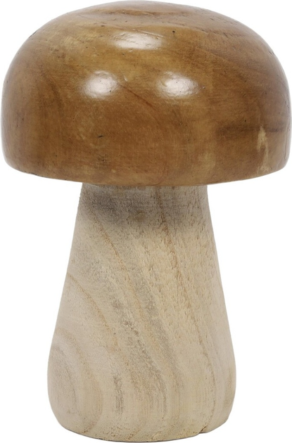 Фігурка грибок Home Styling Collection дерев’яна 20 см (8721037102155) - зображення 1