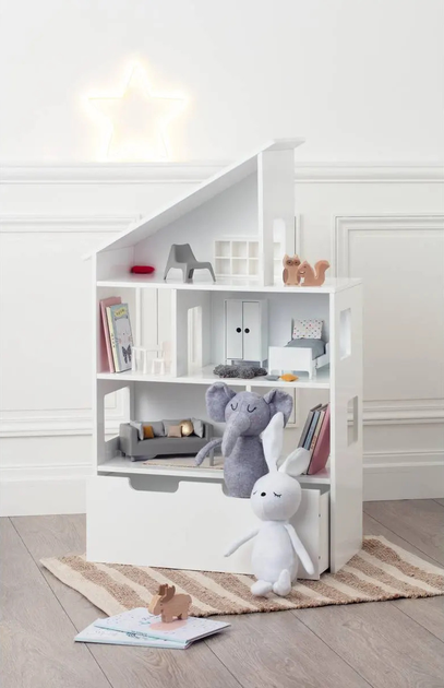 Regał Atmosphera for kids Dom z 5 półkami i skrzynią 64.5 x 30 x 103.5 cm (3560237549125) - obraz 5