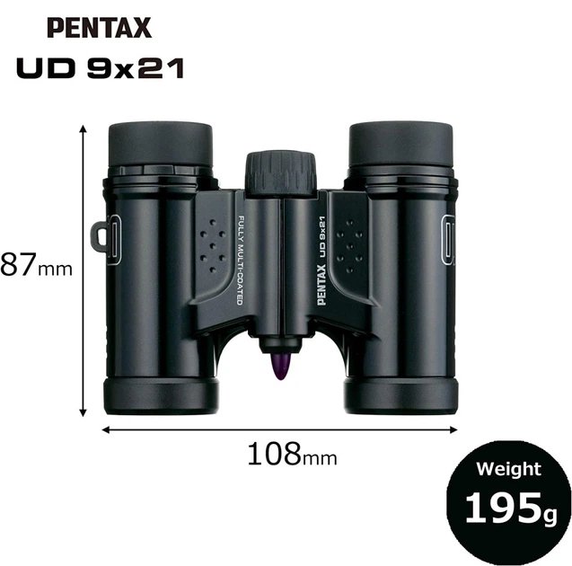 Бинокль Pentax UD 9x21 Black 61811 - изображение 3