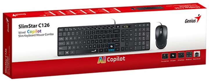Комплект дротовий Genius SlimStar C126 Copilot Black (31330007413) - зображення 3