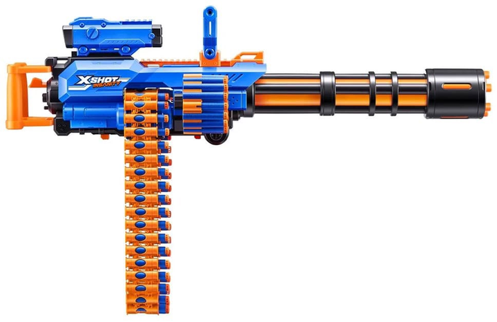 Швидкострільний бластер Zuru X-SHOT Insanity-Motorized Rage Fire Gatlin Gun зі штативом 72 патрони (36605R) (193052050373) - зображення 3